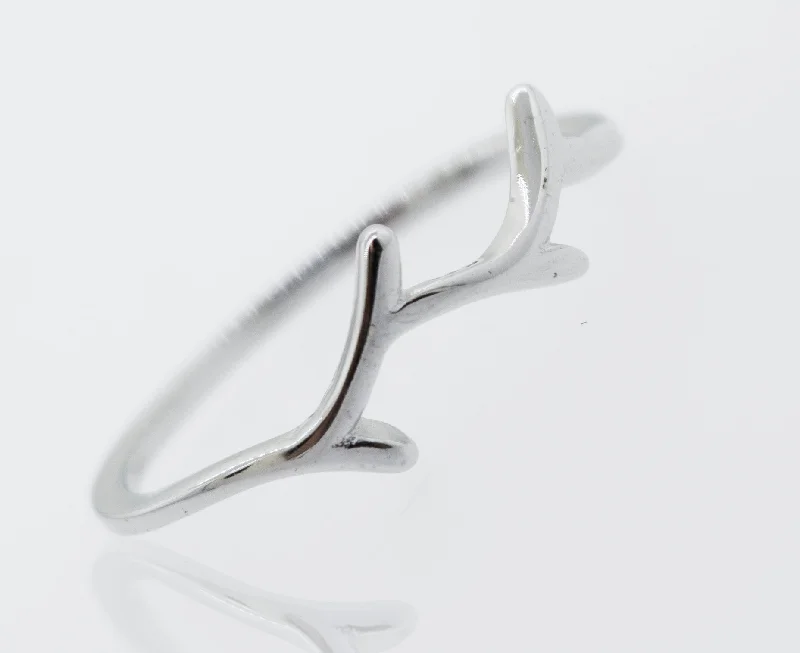 Tree Branch Silver Ring