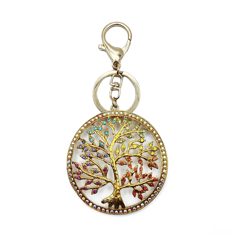 Tree of Life Bling Bag Charm