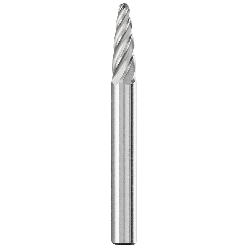 Carbide Bur - Tree Shape, INOX Cut 1/4" x 5/8" x 1/4" Shank - SF-1