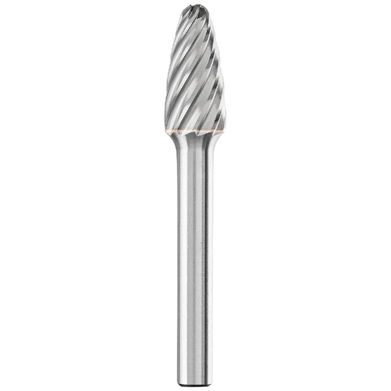 Carbide Bur - Tree Shape, INOX Cut 3/8" x 3/4" x 1/4" Shank - SF-3