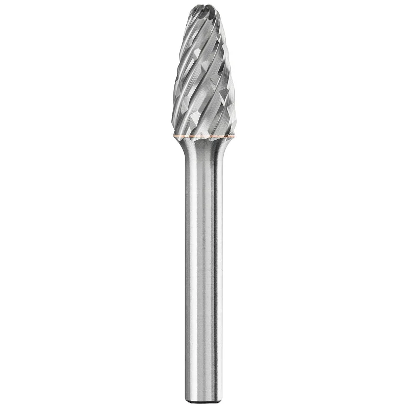 Carbide Bur - Tree Shape, CAST Cut 3/8" x 3/4" x 1/4" Shank - SF-3