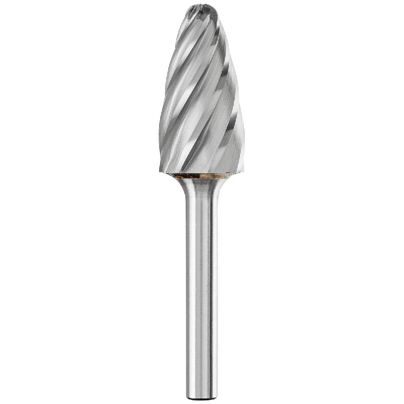 Carbide Bur - Tree Shape, ALU Cut 5/8" x 1" x 1/4" Shank - SF-6