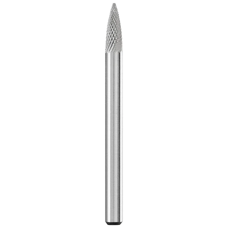 Carbide Bur - Tree Shape (Pointed), MICRO Cut 1/8" x 1/4" x 1/8" Shank - SG-41