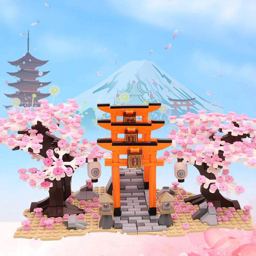 Romantic Japanese Torii Gates Cherry Blossom Trees | Special Edition