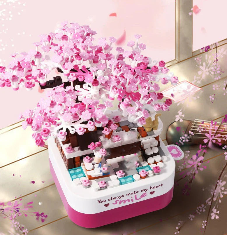 Sakura-Themed Cherry Blossom Tree Music Box