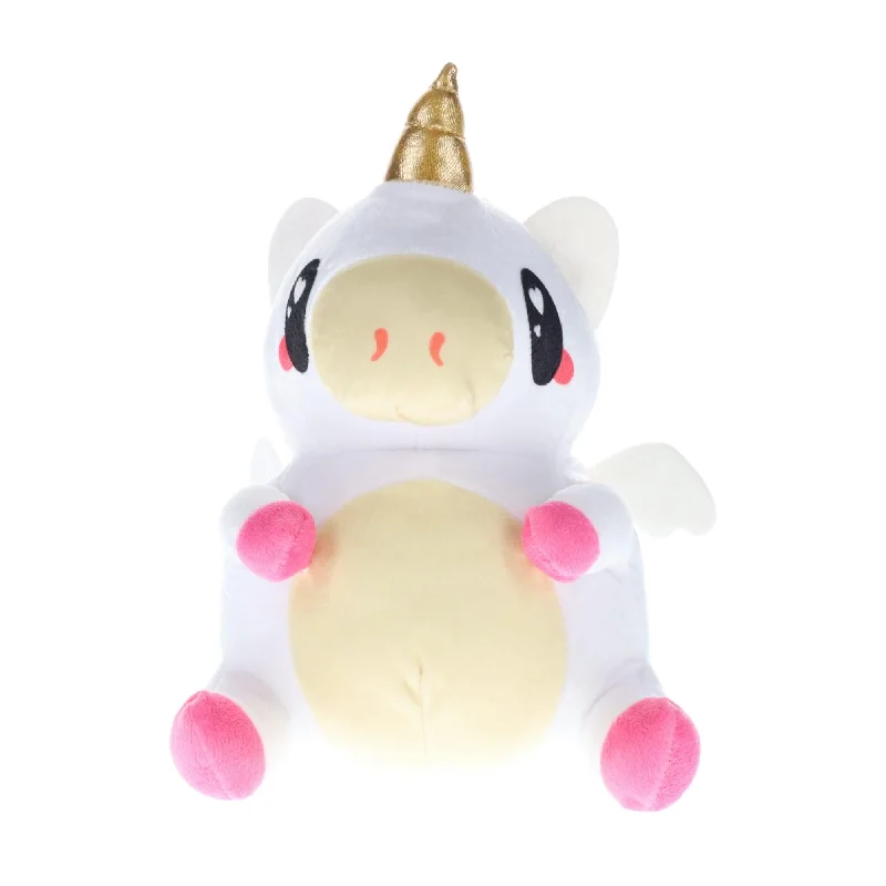 Glitter Galaxy 12-Inch Rainbow Hair White UniCow Collectible Plush