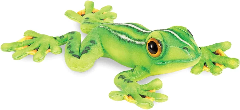 Real Planet Tree Frog Black Webbing 19 Inch Realistic Soft Plush