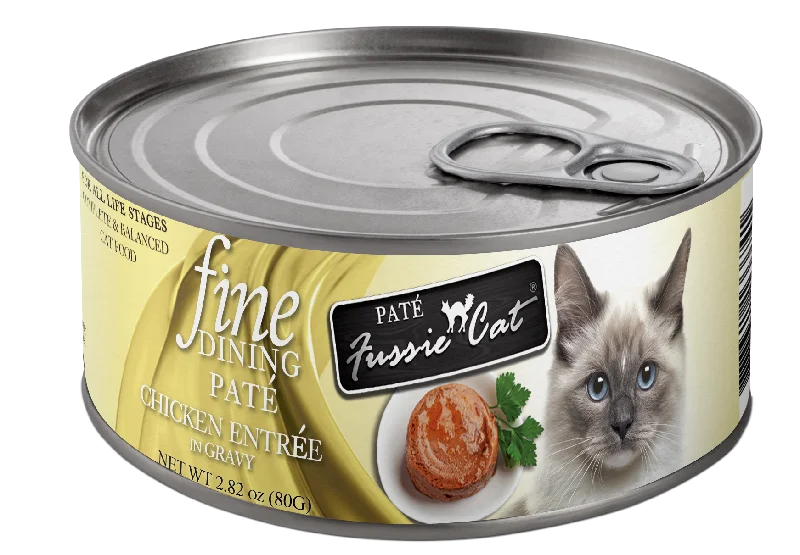 Fussie Cat Fine Dining Pate Chicken Entree Wet Cat Food, 2.82oz