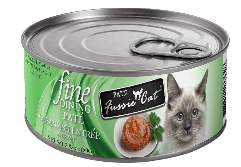 Fussie Cat Fine Dining Pate Oceanfish Entree Wet Cat Food, 2.82oz