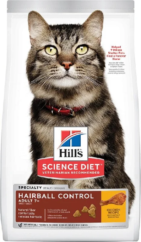 Hill's Science Diet Adult 7 Plus Hairball Control Chicken Recipe Dry Cat Food