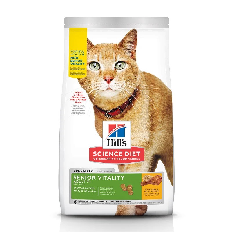 Hill's Science Diet Adult 7+ Senior Vitality Chicken Recipe Dry Cat Food