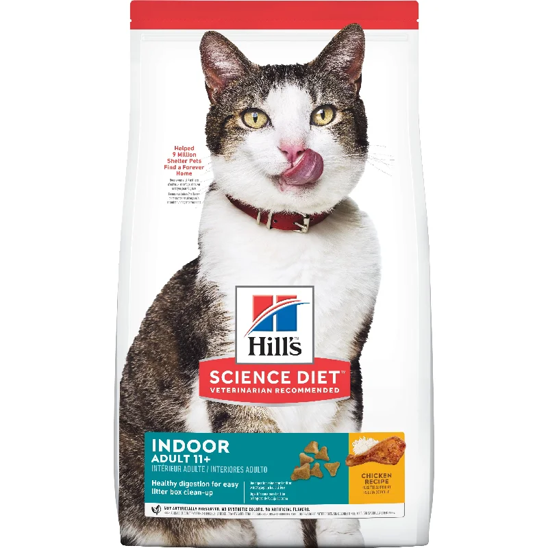 Hill's Science Diet Indoor Senior 11+ Dry Cat Food, Chicken Recipe