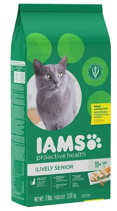 Iams ProActive Health Lively Senior 11+ Chicken Recipe Dry Cat Food