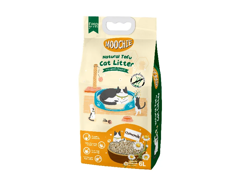 MOOCHIE NATURAL TOFU CAT LITTER - CHAMOMILE 6L