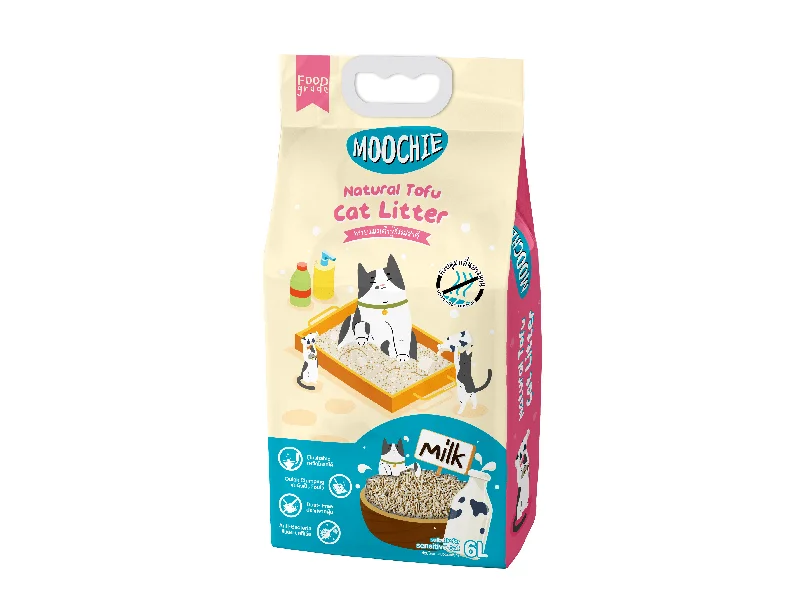 MOOCHIE NATURAL TOFU CAT LITTER - MILK SCENT 6L