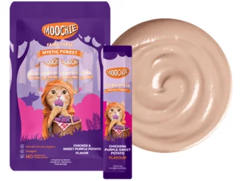 Moochie Chicken & Purple Sweet Potato Flavor Mousse 5X15G Pouch Sachet