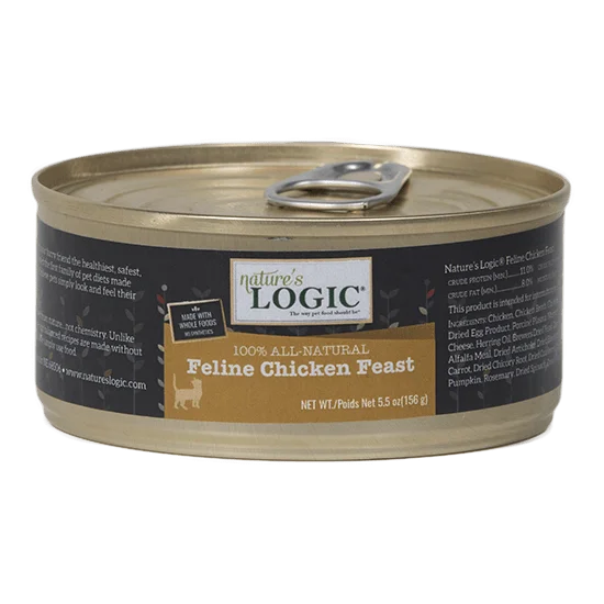 Nature's Logic Feline Grain Free Chicken Feast Canned Cat Food