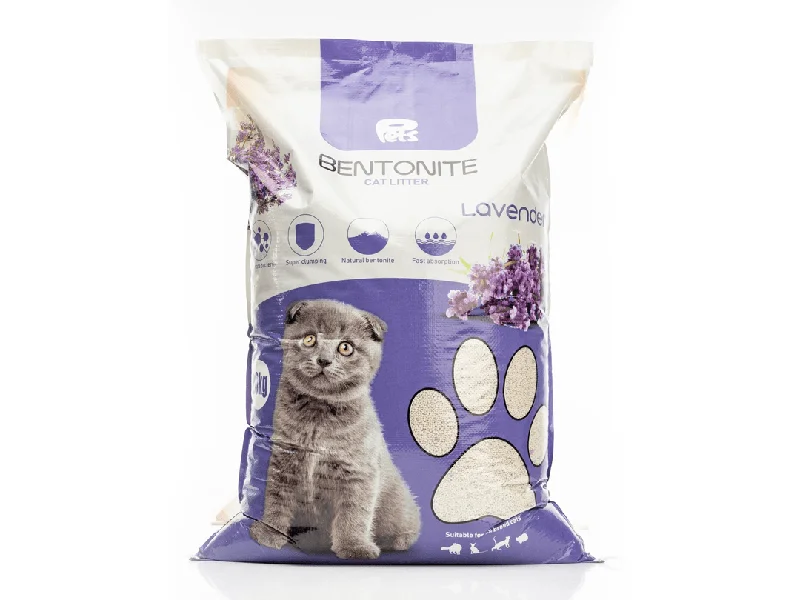 Pets Bentonite Cat Litter with Lavender Scent 20kg