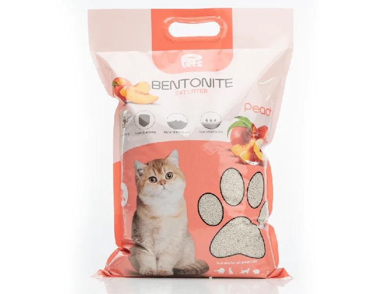 Pets Bentonite Cat Litter with Peach Scent  5L/4kg