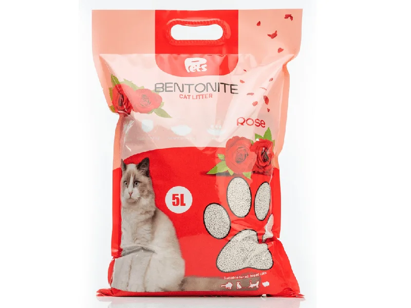 Pets Bentonite Cat Litter with Rose Scent 5L/4kg