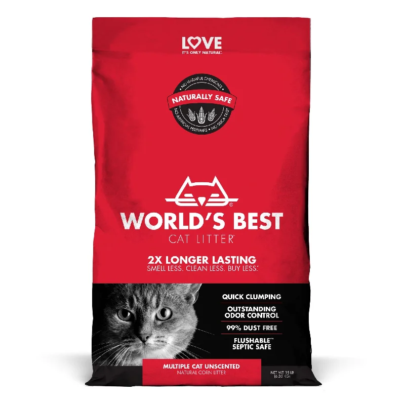 World's Best Cat Litter® 15lb Multiple Cat Unscented