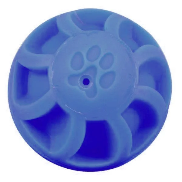 5.5 Inch Blue Swirl Ball Dog Toy