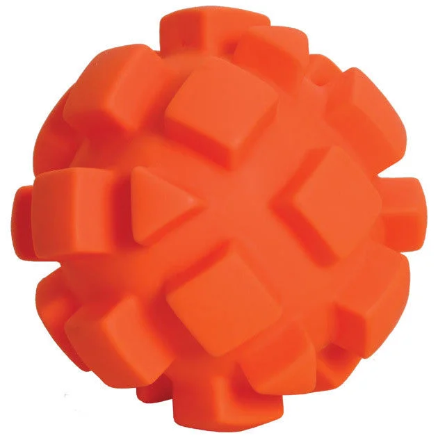 5.5 Inch Orange Bumpy Dog Toy