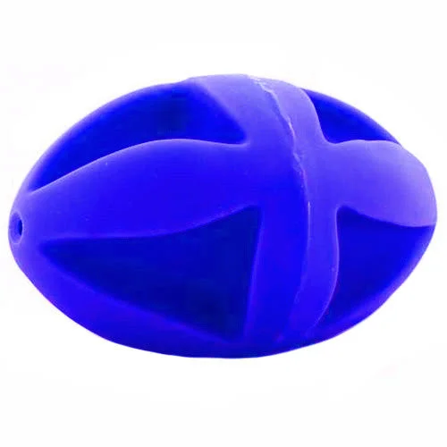 9 Inch Blue Clutch Football Dog Toy