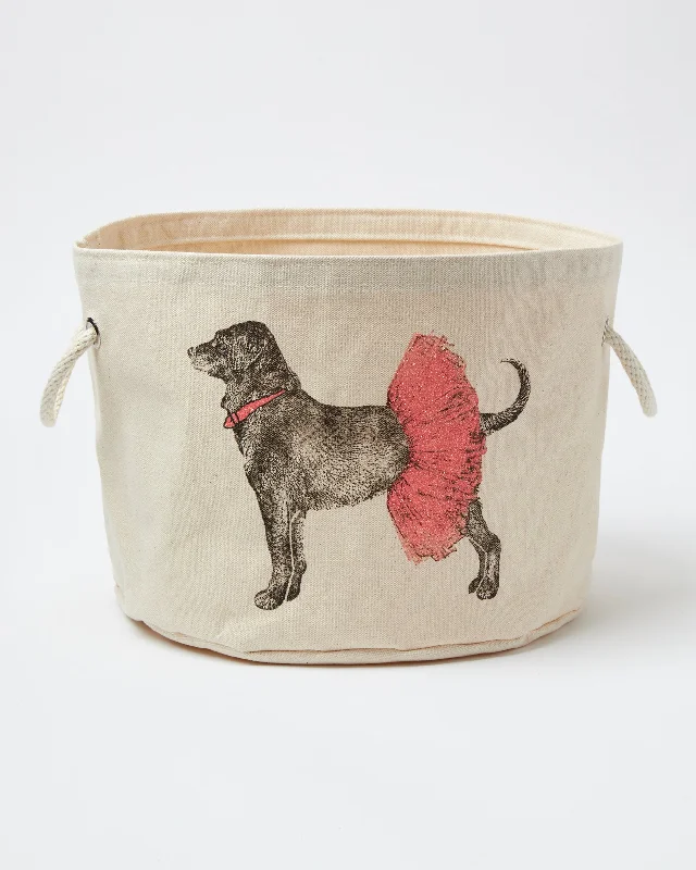 Black Dog Tutu Toy Bin