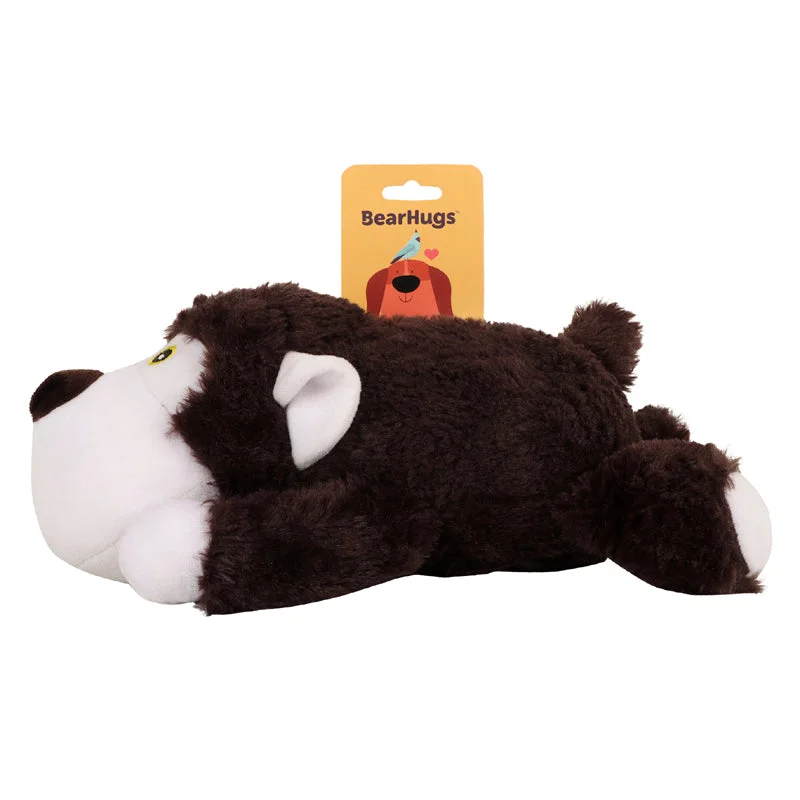 BearHugs Cuddle Bear Squeaky Dog Pet Toy (Brown)