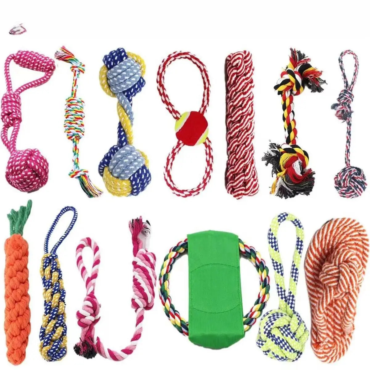 Carrot Knot Durable Rope Chew Toy for Dogs