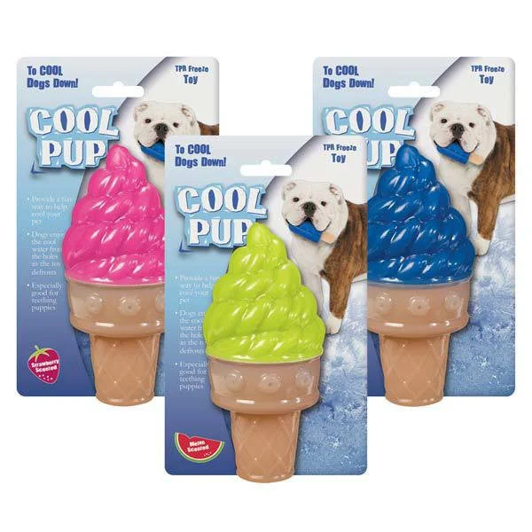 Cool Pup Cooling Ice Cream Cone Chew Toy