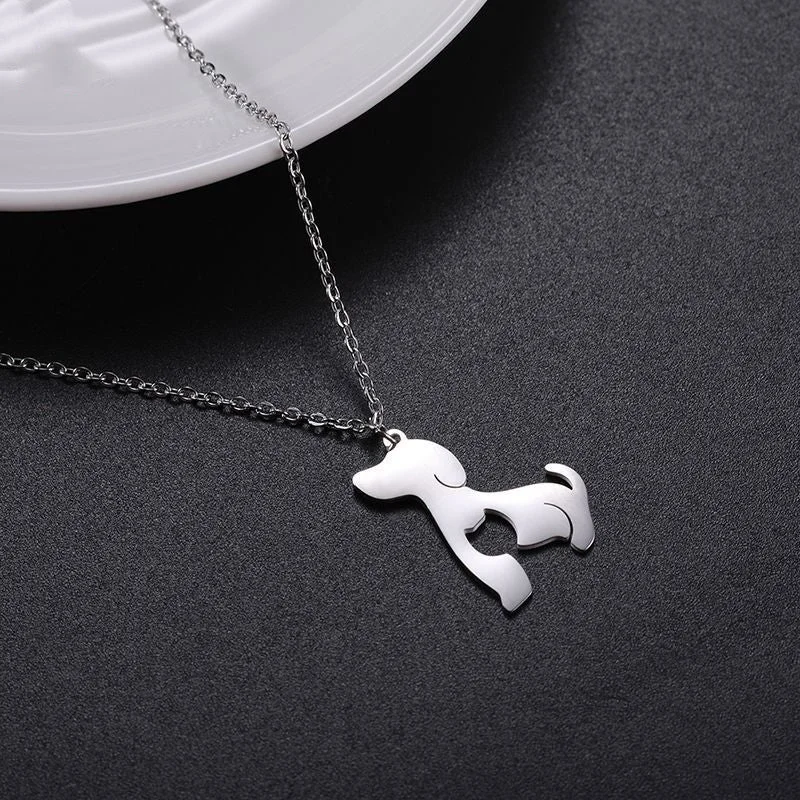 Dog-shaped necklace