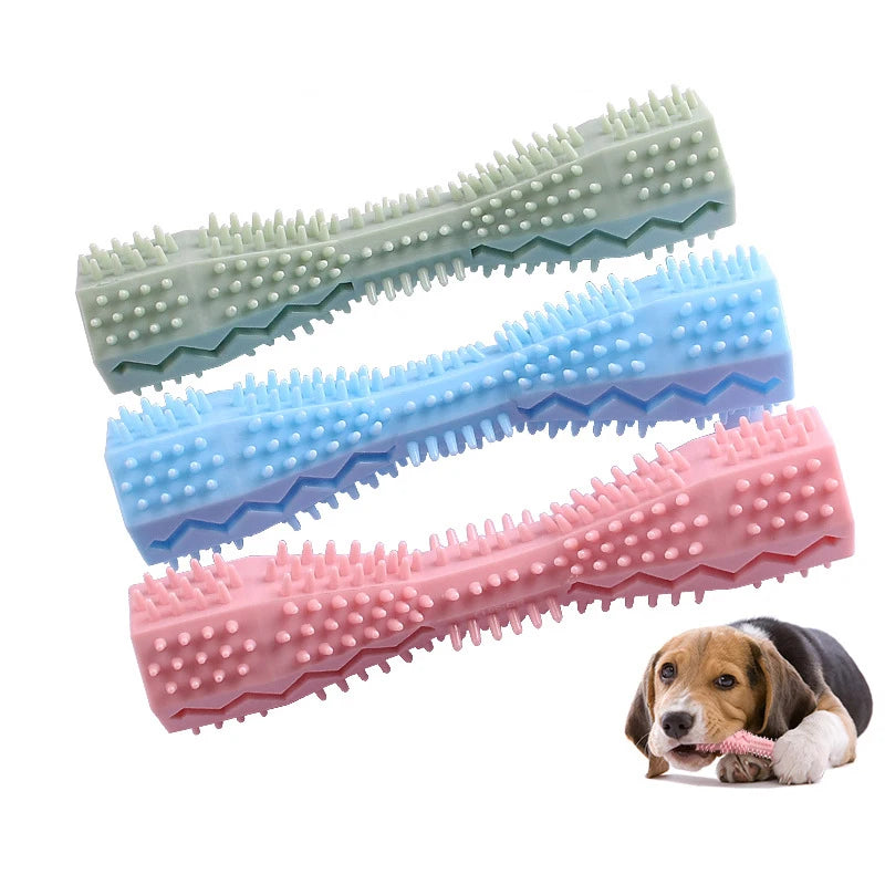 Durable Chew Toy & Toothbrush for Small Dogs