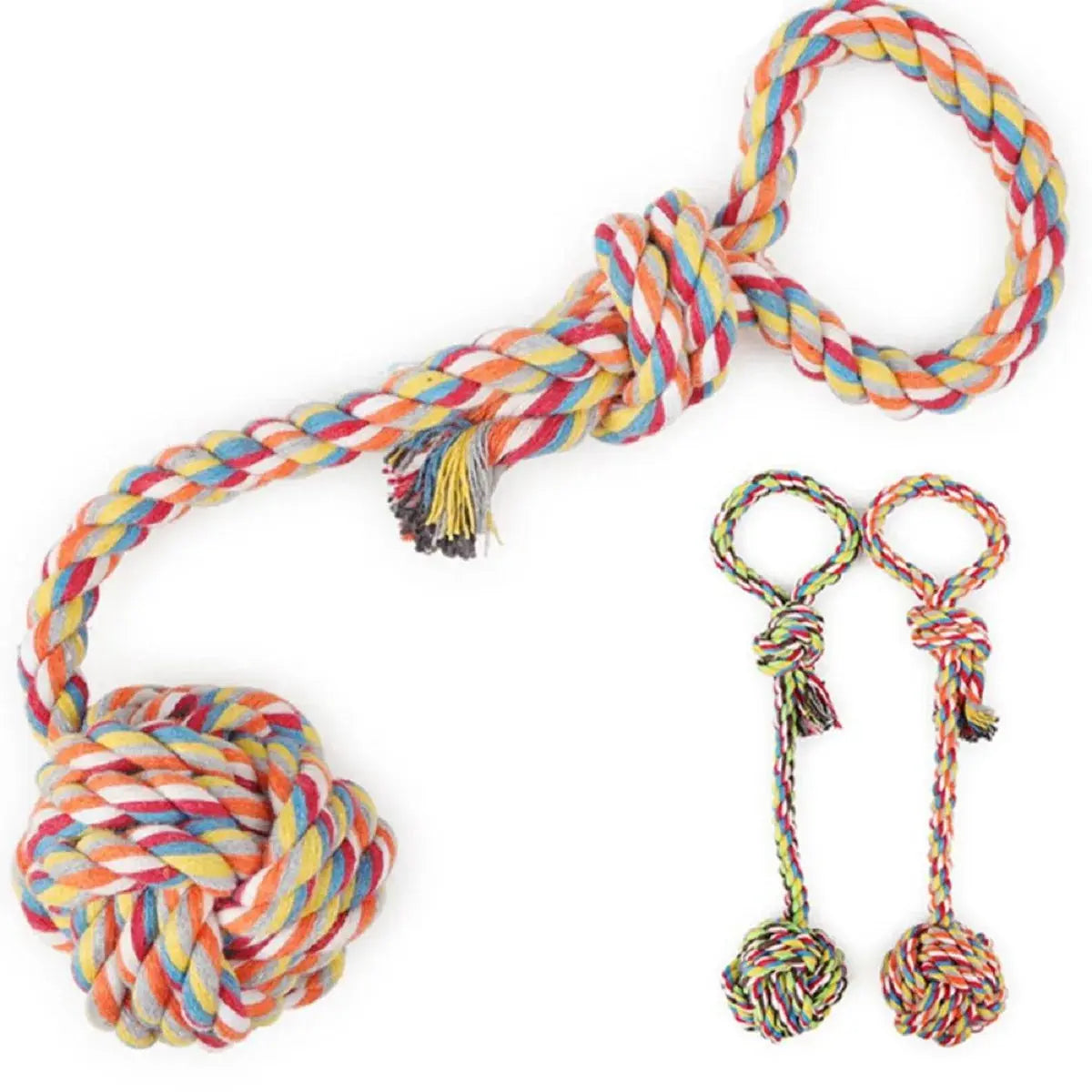 Durable Knot Rope Chew Toy for Pets