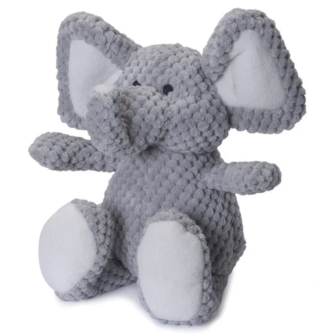 Go Dog Small Gray Checkered Elephant With Chewguard Technology