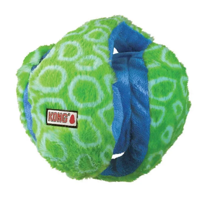 Green And Blue Medium Kong Funzler Dog Toy