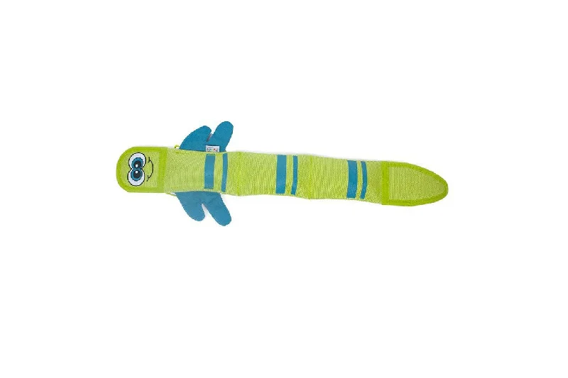 Green Fire Biterz Durable 3 Squeaker Firefly Dog Toy