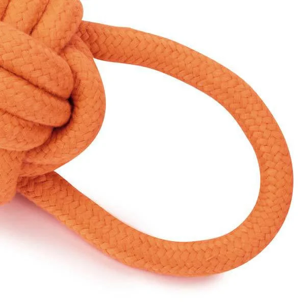 Grriggles Orange Ruff Rope Knot Tug Toy