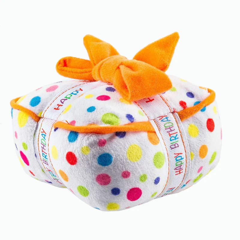 Happy Birthday Gift Box Dog Toy