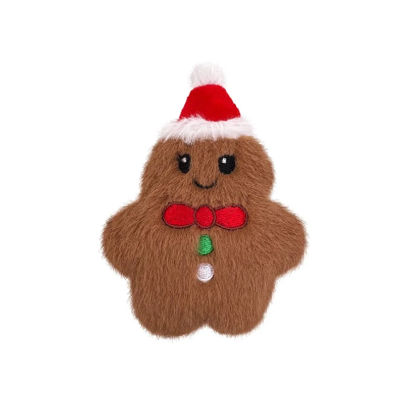 Kong Snuzzles Mini Gingerbread Rubber Holiday Dog Toy