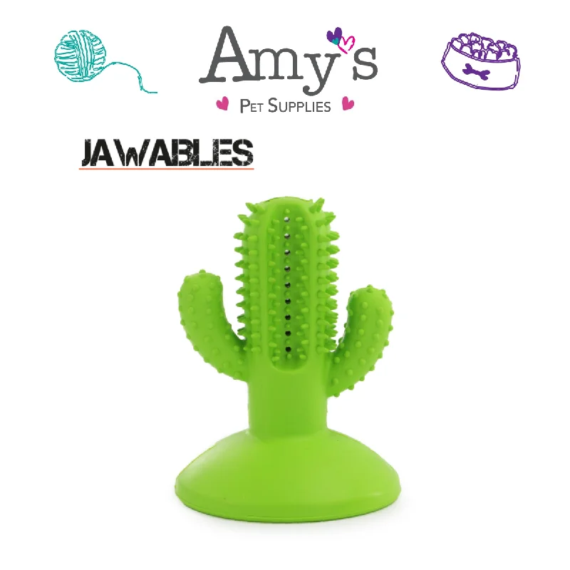 Jawables Cactus Toothbrush Dog Toy