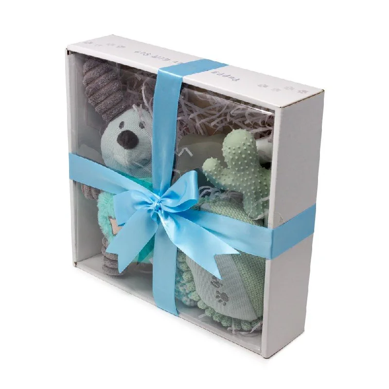 Dog Puppy Gift Set - Aqua Blue