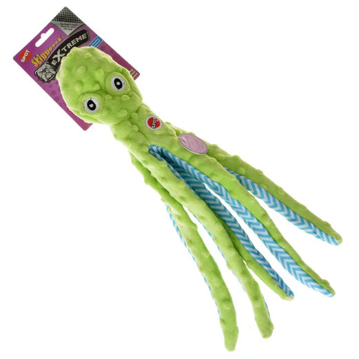 Skinneeez Extreme Octopus Dog Toy Assorted Colors