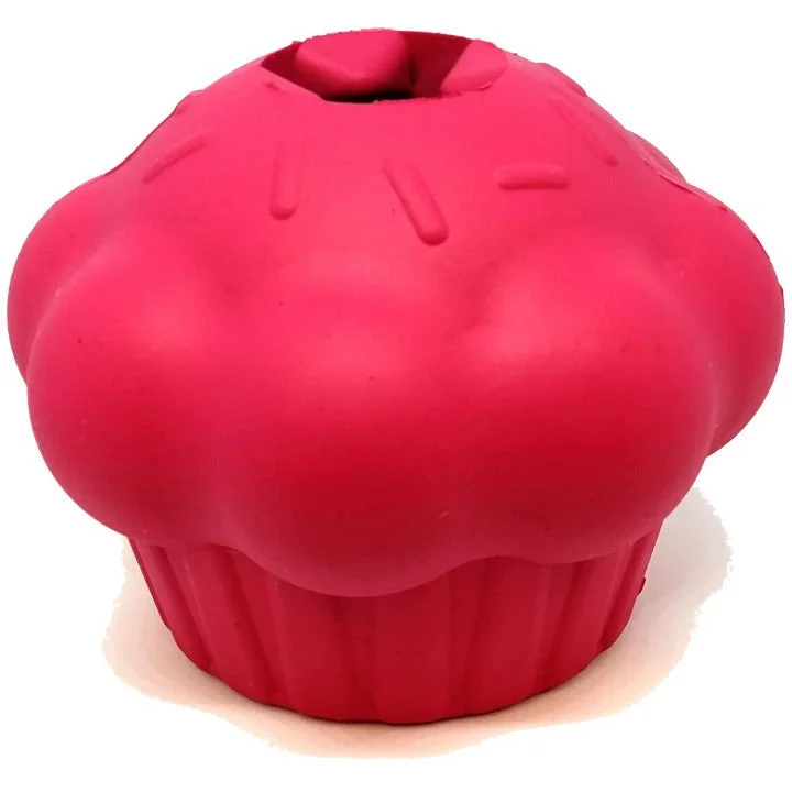 SodaPup Cupcake Durable Rubber Chew Toy & Treat Dispenser