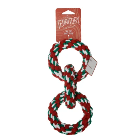 Territory Holiday Ring Braided Tug Rope Dog Toy