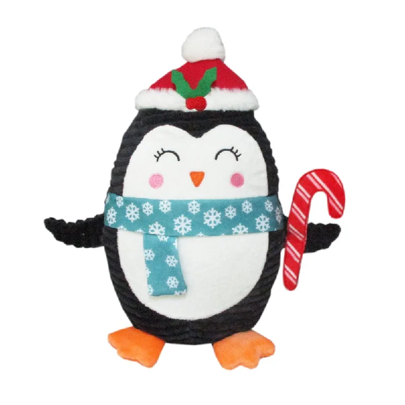 Vibrant Life Dog Toys Penguin Plush, Durable Cord, Black, Medium Pet Toy