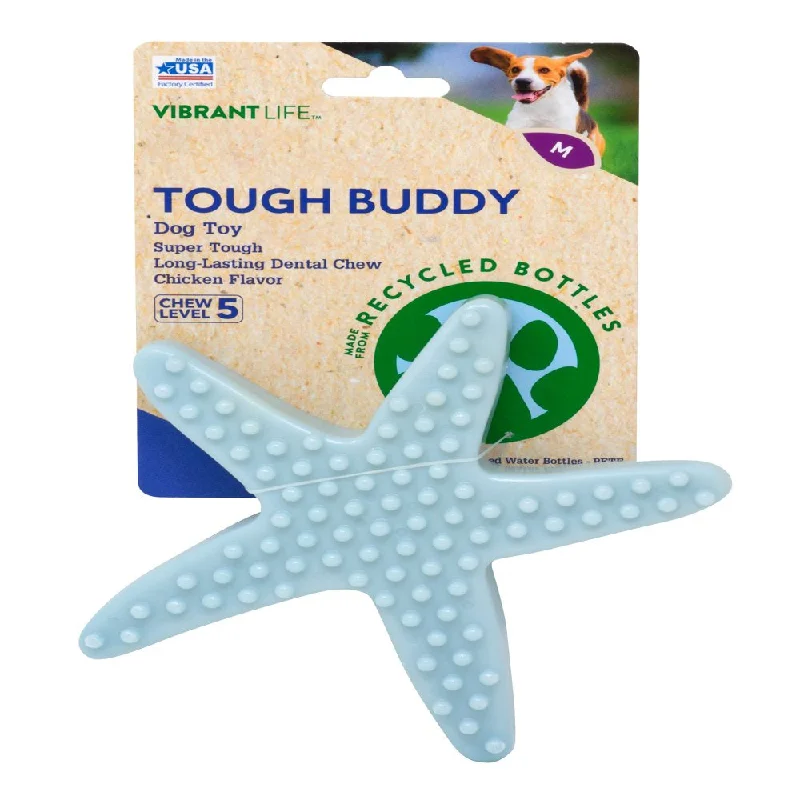 Vibrant Life Starfish Tough Buddy Recycled Chew Toy, Medium