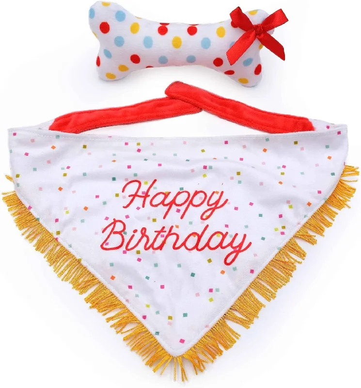 Birthday Bandana  Bone