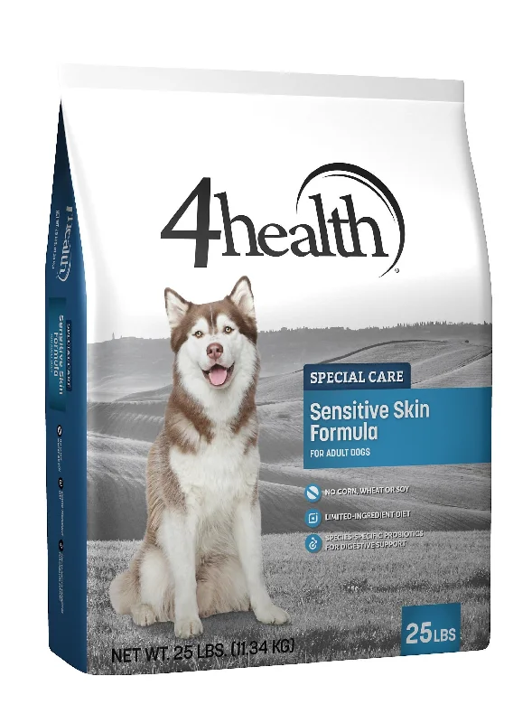 Dog food with kale and spinach for added vitamins and antioxidants-4health Special Care Sensitive Skin Formula Adult Dry Dog Food, 25 lb.